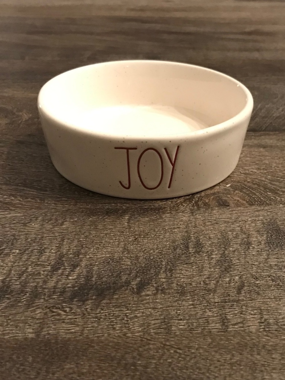 Rae Dunn Artisan Collection by Magenta™️ white ceramic JOY round trinket dish